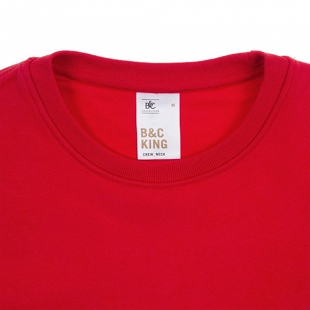 Свитшот унисекс King, дымчато-серый с логотипом в Москве заказать по выгодной цене в кибермаркете AvroraStore