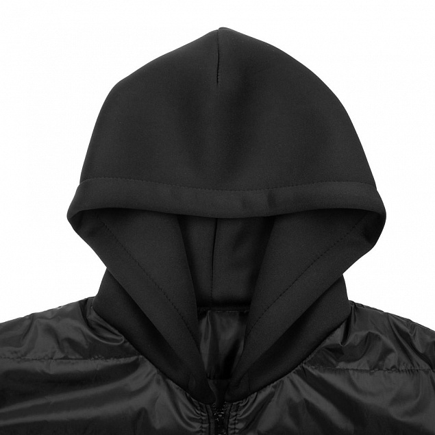 Жилет Orkney с капюшоном, черный с логотипом в Москве заказать по выгодной цене в кибермаркете AvroraStore