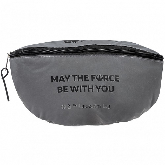 Поясная сумка May The Force Be With You из светоотражающей ткани с логотипом в Москве заказать по выгодной цене в кибермаркете AvroraStore