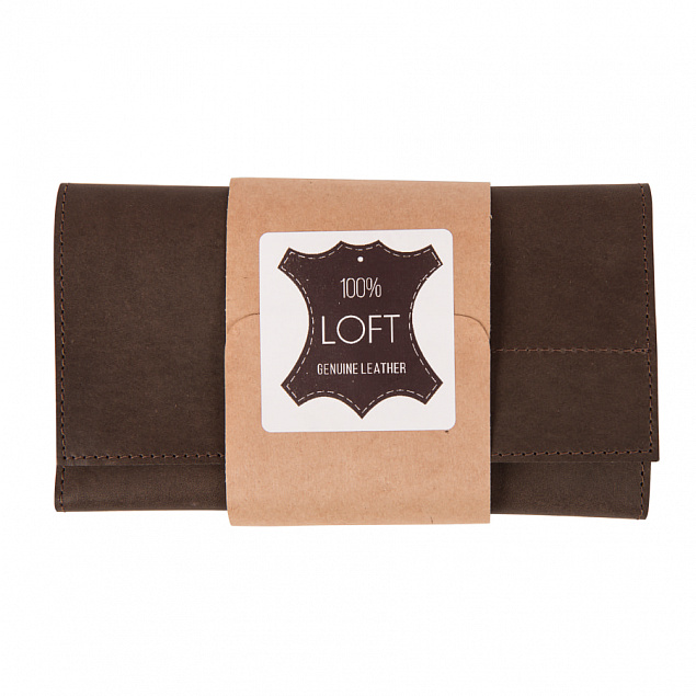Органайзер кожаный,"LOFT", коричневый, кожа натуральная 100% с логотипом в Москве заказать по выгодной цене в кибермаркете AvroraStore
