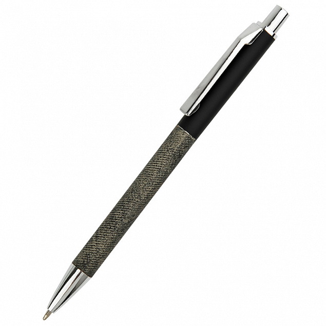 Ручка металлическая Jennifer, чёрная с логотипом в Москве заказать по выгодной цене в кибермаркете AvroraStore