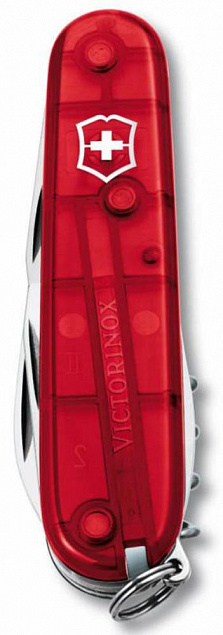 Офицерский нож Spartan 91, прозрачный красный с логотипом в Москве заказать по выгодной цене в кибермаркете AvroraStore