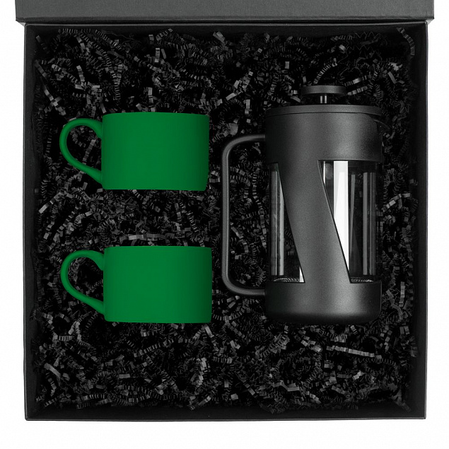 Набор для чая на 2 персоны Best Morning, зеленый с логотипом в Москве заказать по выгодной цене в кибермаркете AvroraStore