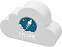 Антистресс Caleb cloud, белый с логотипом в Москве заказать по выгодной цене в кибермаркете AvroraStore