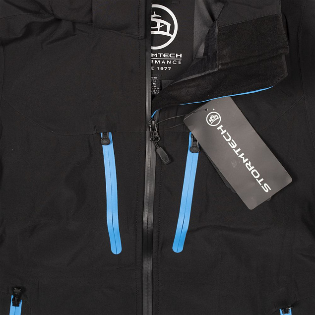 Куртка софтшелл женская Patrol, черная с синим с логотипом в Москве заказать по выгодной цене в кибермаркете AvroraStore