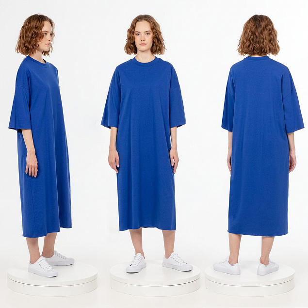 Платье D2, синее с логотипом в Москве заказать по выгодной цене в кибермаркете AvroraStore