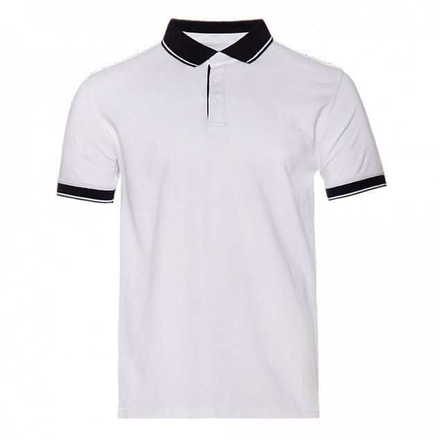 Рубашка поло StanContrast Белый с логотипом в Москве заказать по выгодной цене в кибермаркете AvroraStore