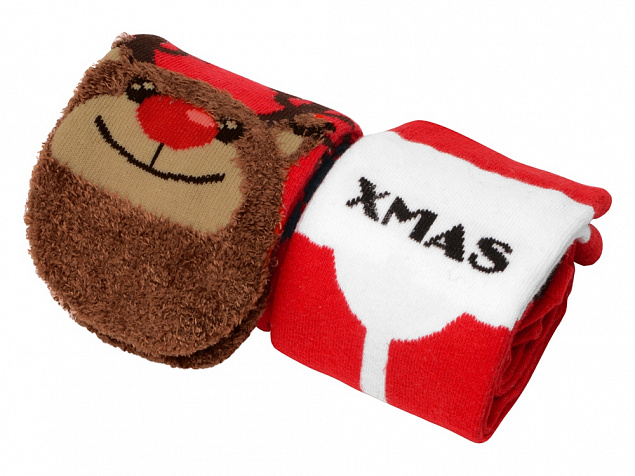 Набор носков с рождественской символикой, 2 пары с логотипом в Москве заказать по выгодной цене в кибермаркете AvroraStore