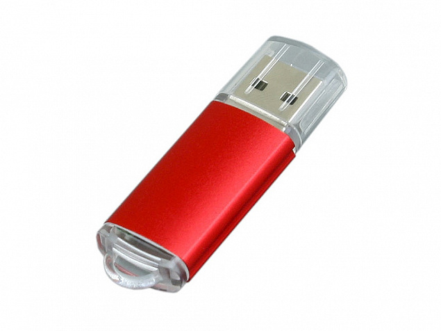 USB-флешка на 16 Гб с прозрачным колпачком с логотипом в Москве заказать по выгодной цене в кибермаркете AvroraStore