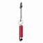 Брелок для ключей с ручкой-стилусом, красный с логотипом в Москве заказать по выгодной цене в кибермаркете AvroraStore