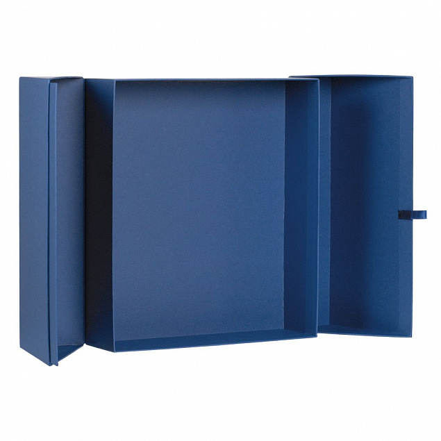 Коробка Wingbox, синяя с логотипом в Москве заказать по выгодной цене в кибермаркете AvroraStore