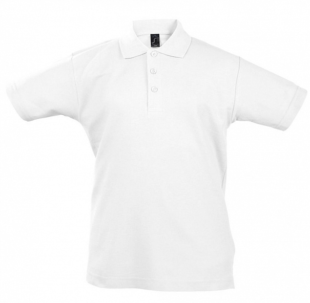 Рубашка поло детская Summer II Kids 170, белая с логотипом в Москве заказать по выгодной цене в кибермаркете AvroraStore