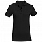 Рубашка поло женская Inspire черная с логотипом в Москве заказать по выгодной цене в кибермаркете AvroraStore