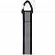 Светоотражающий брелок Flashline, серый с черным с логотипом в Москве заказать по выгодной цене в кибермаркете AvroraStore