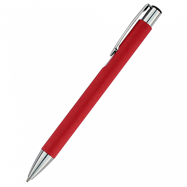 Ручка &quot;Ньюлина&quot; с корпусом из бумаги, красный с логотипом в Москве заказать по выгодной цене в кибермаркете AvroraStore