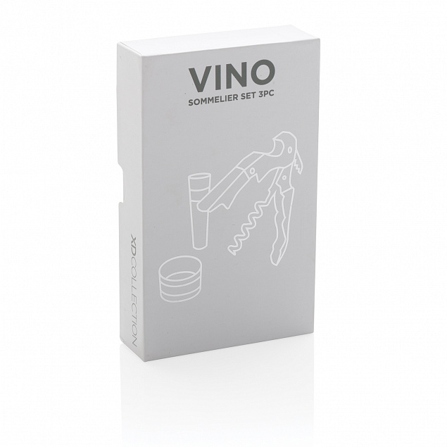 Винный набор сомелье Vino, 3 шт. с логотипом в Москве заказать по выгодной цене в кибермаркете AvroraStore