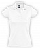 Рубашка поло женская Prescott Women 170, белая с логотипом в Москве заказать по выгодной цене в кибермаркете AvroraStore