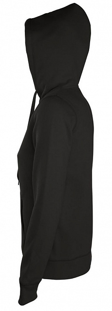 Толстовка женская на молнии с капюшоном Seven Women, серый меланж с логотипом в Москве заказать по выгодной цене в кибермаркете AvroraStore