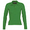Рубашка поло женская с длинным рукавом PODIUM ярко-зеленая с логотипом в Москве заказать по выгодной цене в кибермаркете AvroraStore