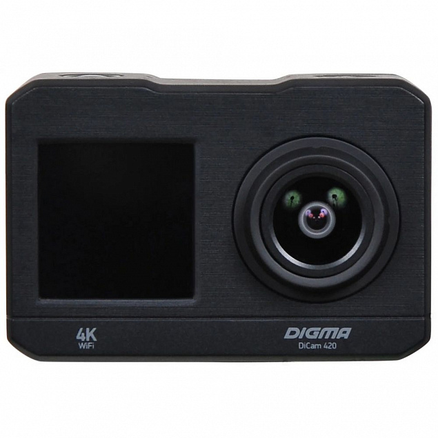Экшн-камера Digma DiCam 420, черная с логотипом в Москве заказать по выгодной цене в кибермаркете AvroraStore