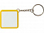 Брелок-рулетка, 1 м., белый/желтый с логотипом в Москве заказать по выгодной цене в кибермаркете AvroraStore