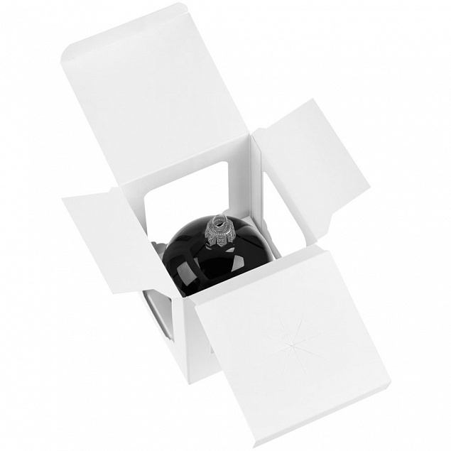 Елочный шар Gala Night в коробке, черный, 6 см с логотипом в Москве заказать по выгодной цене в кибермаркете AvroraStore