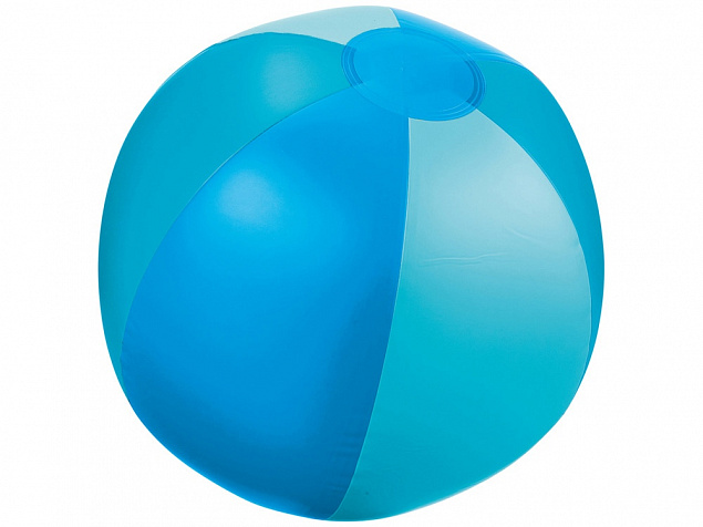 Мяч надувной пляжный Trias, синий с логотипом в Москве заказать по выгодной цене в кибермаркете AvroraStore