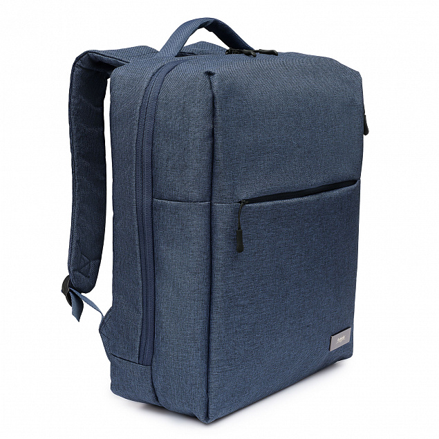 Рюкзак для ноутбука Conveza, синий/серый с логотипом в Москве заказать по выгодной цене в кибермаркете AvroraStore