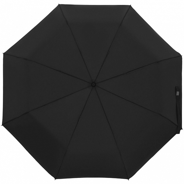 Зонт складной Show Up со светоотражающим куполом, черный с логотипом в Москве заказать по выгодной цене в кибермаркете AvroraStore
