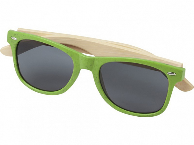 Солнцезащитные очки «Sun Ray» с бамбуковой оправой с логотипом в Москве заказать по выгодной цене в кибермаркете AvroraStore