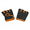 Перчатки для фитнеса "Рекорд", черный/оранжевый, размер M с логотипом в Москве заказать по выгодной цене в кибермаркете AvroraStore