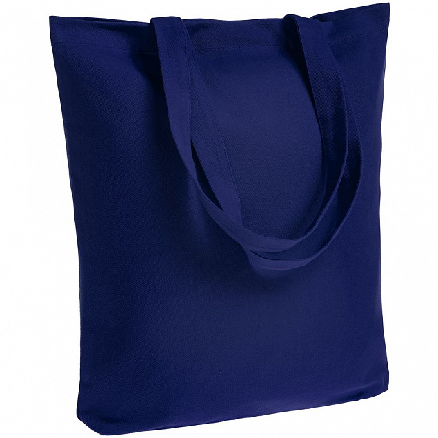 Холщовая сумка Avoska, темно-синяя (navy) с логотипом  заказать по выгодной цене в кибермаркете AvroraStore
