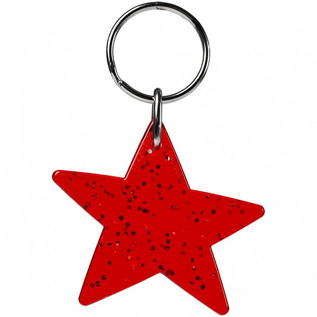 Брелок Star, красный с логотипом в Москве заказать по выгодной цене в кибермаркете AvroraStore