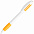 X-5, ручка шариковая, желтый классик/белый, пластик с логотипом в Москве заказать по выгодной цене в кибермаркете AvroraStore