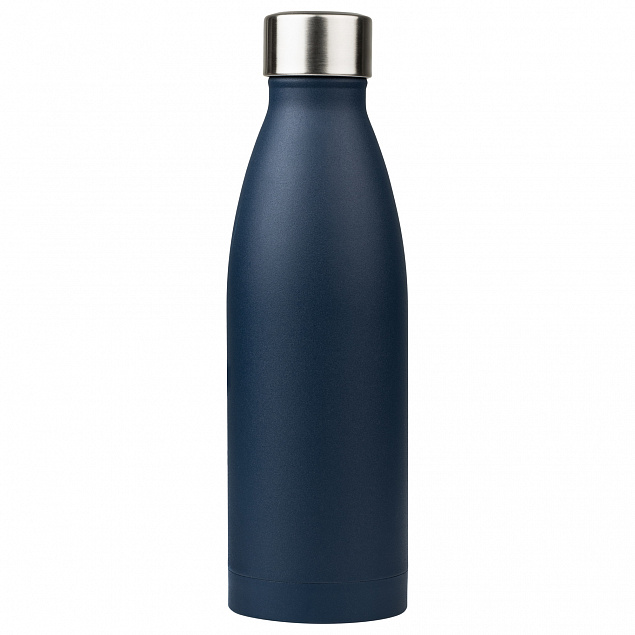 Термобутылка вакуумная герметичная, Fresco, 500 ml, синяя с логотипом в Москве заказать по выгодной цене в кибермаркете AvroraStore