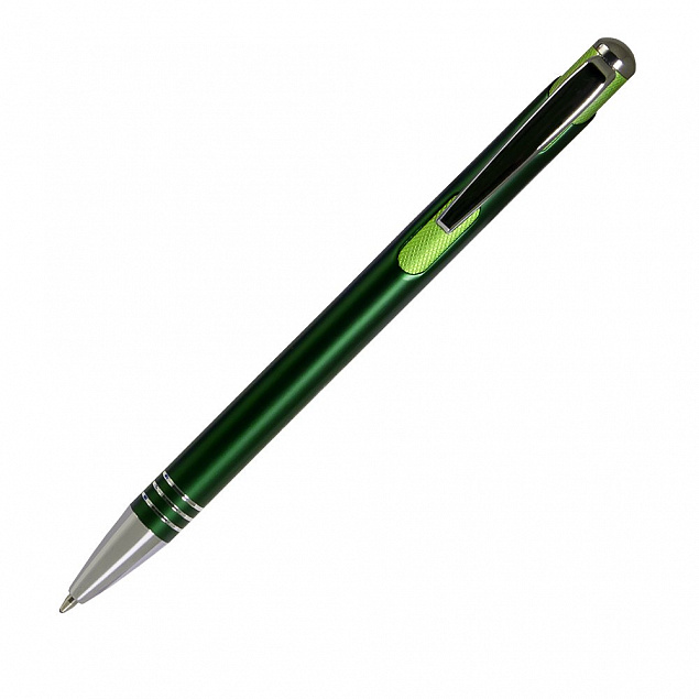 Шариковая ручка Bello, зеленая с логотипом в Москве заказать по выгодной цене в кибермаркете AvroraStore