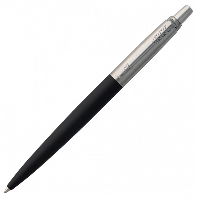 Ручка шариковая Parker Jotter Core K63, черный с серебристым с логотипом в Москве заказать по выгодной цене в кибермаркете AvroraStore