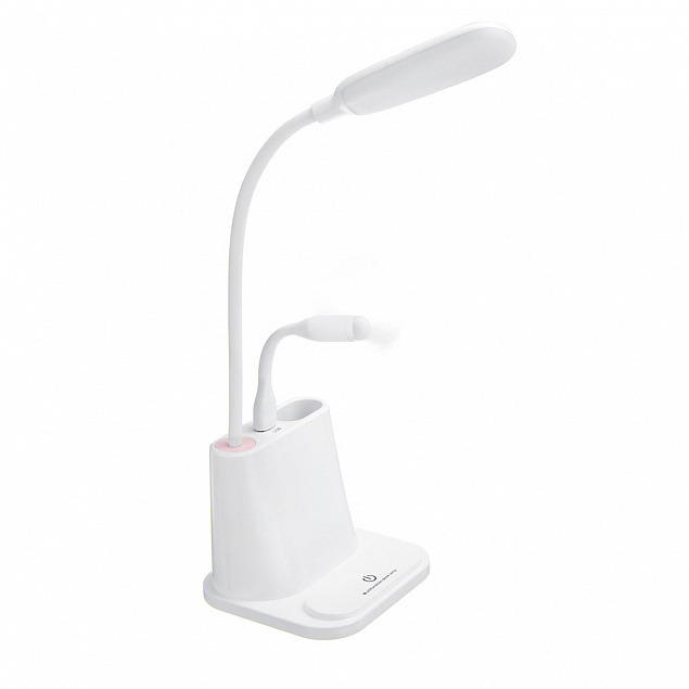 Настольная лампа "Terra Quadro" c вентилятором с логотипом  заказать по выгодной цене в кибермаркете AvroraStore
