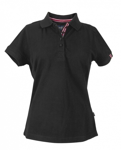 Рубашка поло женская AVON LADIES, черная с логотипом в Москве заказать по выгодной цене в кибермаркете AvroraStore
