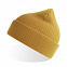 Шапка NELSON в рубчик с отворотом,100%  органический хлопок, горчичный с логотипом в Москве заказать по выгодной цене в кибермаркете AvroraStore