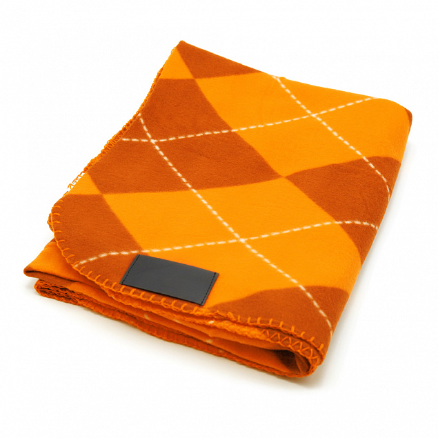 Плед Aberdeen, оранжевый с логотипом в Москве заказать по выгодной цене в кибермаркете AvroraStore