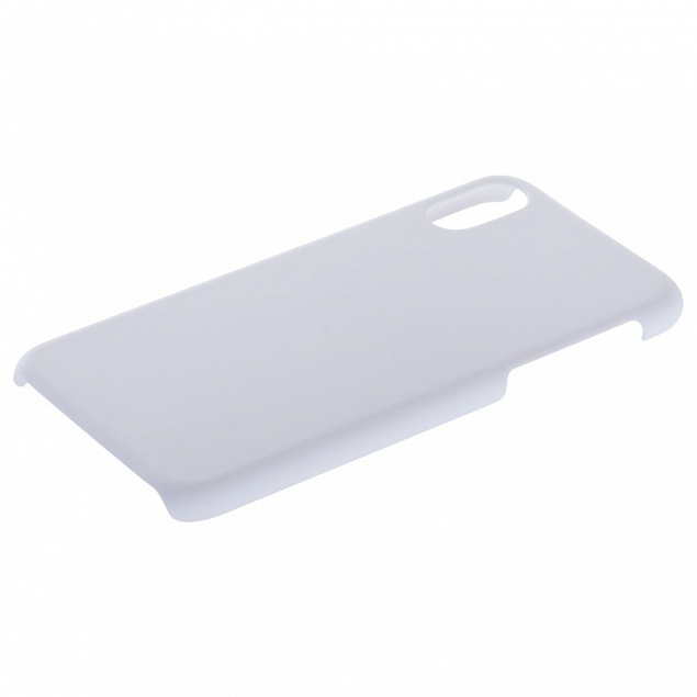Чехол Exсellence для iPhone X, пластиковый, белый с логотипом в Москве заказать по выгодной цене в кибермаркете AvroraStore