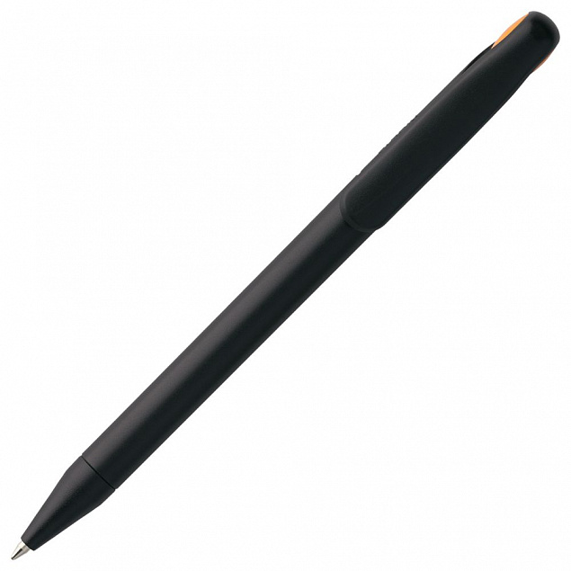 Ручка шариковая Prodir DS1 TMM Dot, черная с оранжевым с логотипом в Москве заказать по выгодной цене в кибермаркете AvroraStore