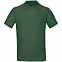 Рубашка поло мужская Inspire, темно-зеленая с логотипом в Москве заказать по выгодной цене в кибермаркете AvroraStore