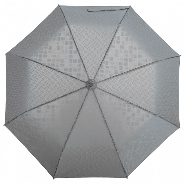 Зонт складной Hard Work, серый с логотипом в Москве заказать по выгодной цене в кибермаркете AvroraStore