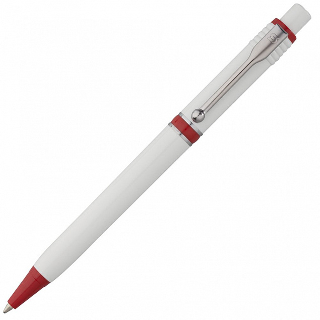 Ручка шариковая Raja, красная с логотипом в Москве заказать по выгодной цене в кибермаркете AvroraStore