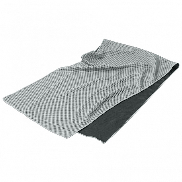 Охлаждающее полотенце Weddell, серое с логотипом  заказать по выгодной цене в кибермаркете AvroraStore