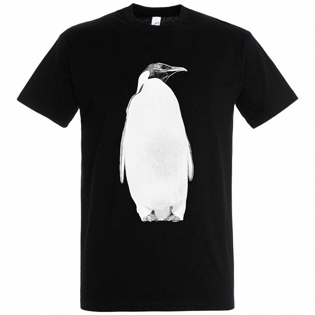 Футболка мужская Like a Penguin, черная с логотипом в Москве заказать по выгодной цене в кибермаркете AvroraStore