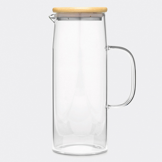 Кувшин стеклянный BAMBOO PITCHER с логотипом в Москве заказать по выгодной цене в кибермаркете AvroraStore