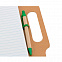 Блокнот MAKRON A5 на пружине с шариковой ручкой, рециклированный картон, бежевый с логотипом в Москве заказать по выгодной цене в кибермаркете AvroraStore